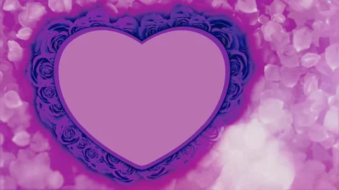 Abstract romantic hearts with falling flakes 스톡 동영상 259972478