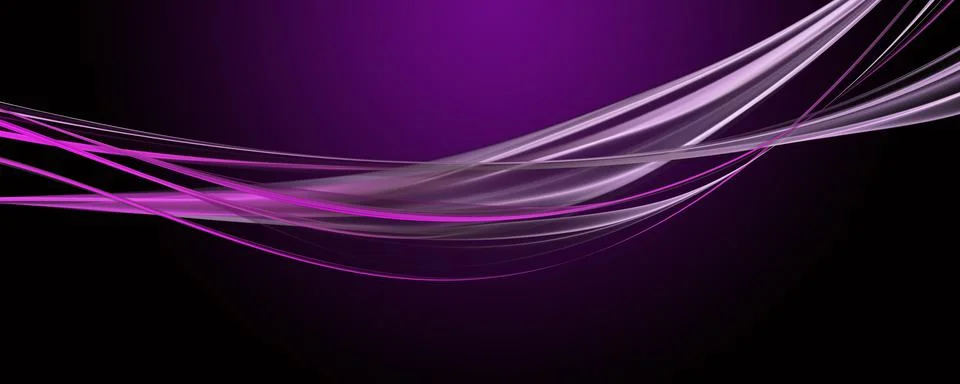 Abstract romantic wave panorama background design illustration Stock Illustration