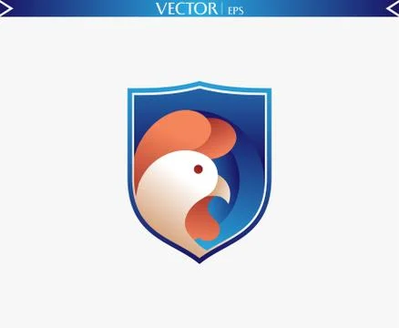 Abstract Rooster Logo Stock-Illustration