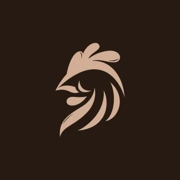 Abstract rooster logo template Illustration