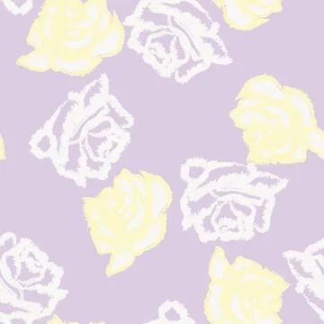 Abstract Rose Floral Seamless Pattern Design Illustrazione stock