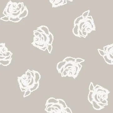 Abstract Rose Floral Seamless Pattern Design イラスト素材