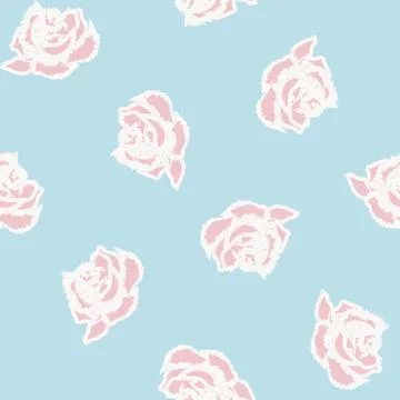 Abstract Rose Floral Seamless Pattern Design 스톡 일러스트