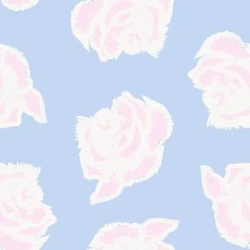 Abstract Rose Floral Seamless Pattern Design 스톡 일러스트