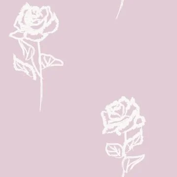 Abstract Rose Floral Seamless Pattern Design イラスト素材