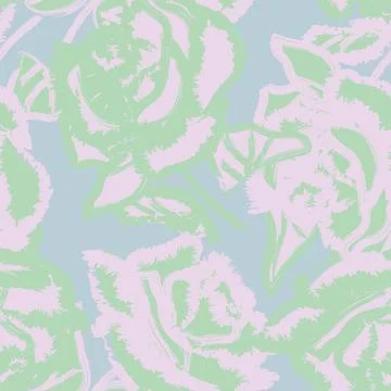 Abstract Rose Floral Seamless Pattern Design イラスト素材