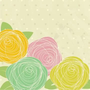 Abstract rose flower. Vector illustration Stock-Illustration
