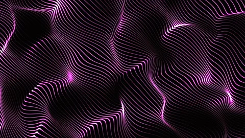Abstract rose gold background animation. Digital waves seamlessly flowing Stock Footage 267700729