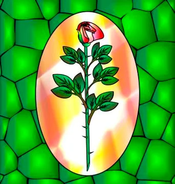 Abstract rose Stock Illustration