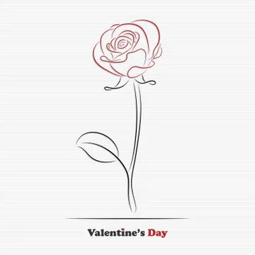 Abstract rose Stock Illustration