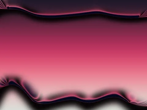 Abstract Rose Pink Gradient Background with Wave Frame Stock Illustration