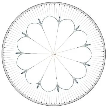 Abstract rose window Stock Illustration