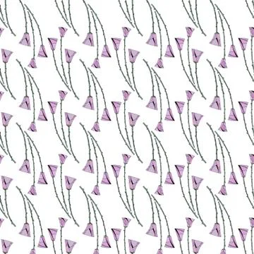 Abstract roses pattern. Floral seamless background. Stylized flowers design for Stock Illustration