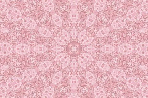 Abstract roses pattern Pink pattern with natural flowers of rose Copyright... Stockfoto's