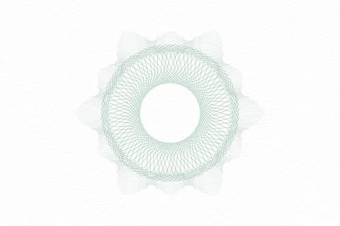 Abstract rosette or guilloche background. Line art Vector Illustration. Stock Illustration