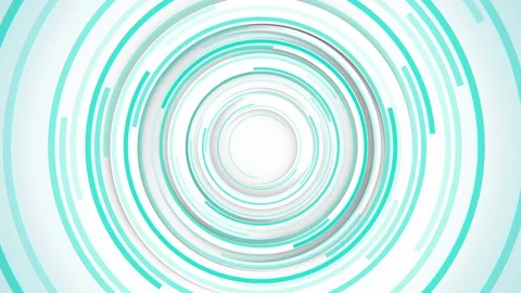 Abstract rotate tubes 3d render animation with green lines Stock Footage 70845272