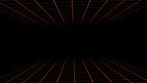 Abstract rotating animation background with red diagonal lines on a black Stock Footage 314525895
