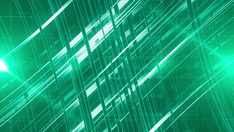 Abstract rotating background line LOOP green Video stock 69755999