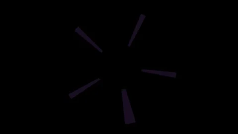 Abstract rotating blades of jet engine on black background, seamless loop Video stock 109213886