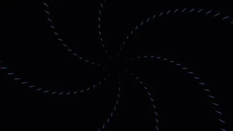 Abstract Rotating Blue Line Spiral, Animated Geometric Hypnotic Spiral Vortex Stock Footage 341829726