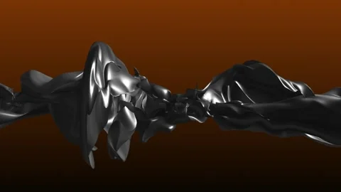 Abstract Rotating Chrome Spiral. Video stock 296969253