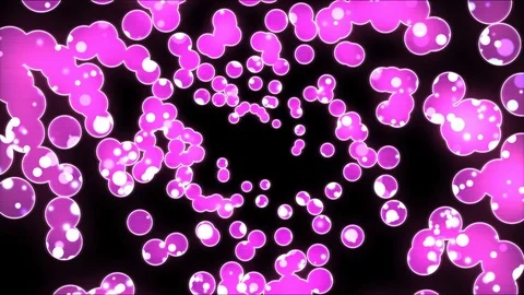 Abstract Rotating Circle Shapes Animation - Loop Rainbow Stock Footage 71722218