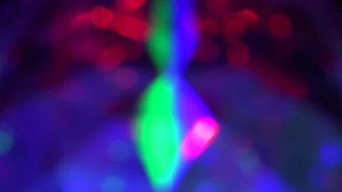 Abstract rotating colorful pattern red blue black disco light Video stock 100557666