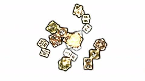 Abstract Rotating Cubes - Loop Golden Stock Footage 56587896
