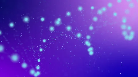 Abstract rotating defective DNA animation Stock Footage 171007742