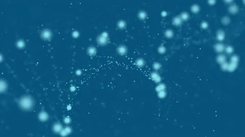 Abstract rotating defective DNA animation Stock Footage 172109087