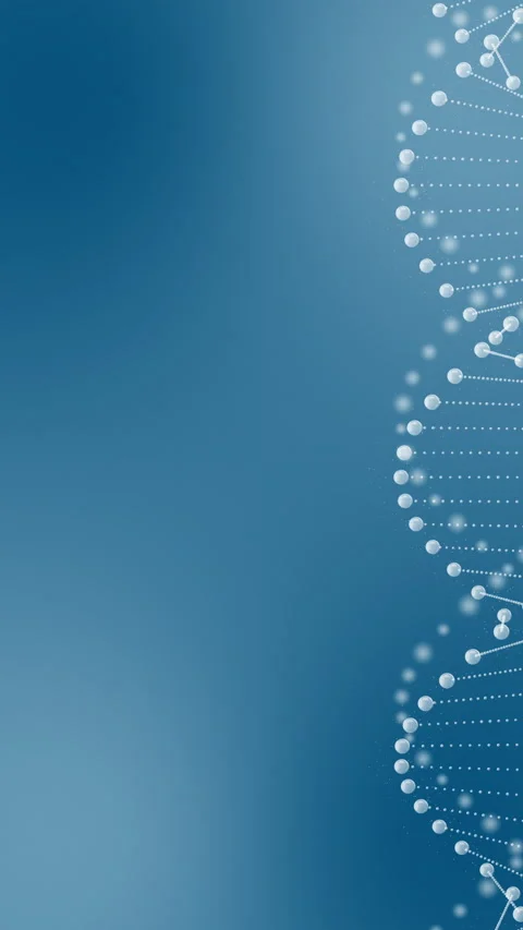 Abstract rotating DNA animation Stock Footage 233435820