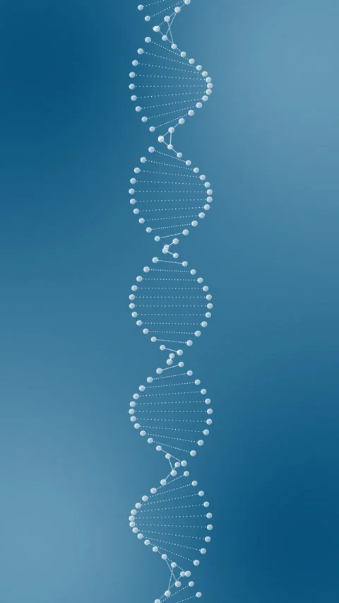 Abstract rotating DNA animation Stock Footage 233457550