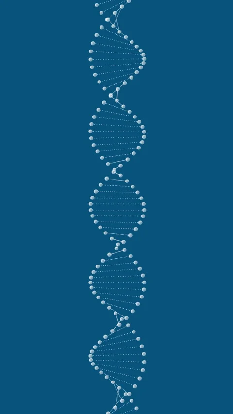 Abstract rotating DNA animation Stock Footage 233581981