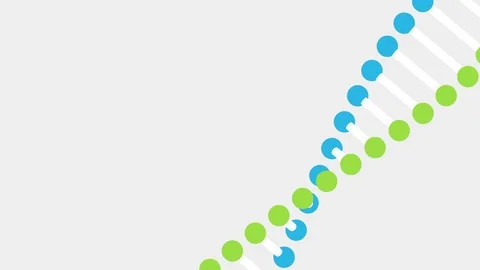 Abstract rotating DNA string helix motion science lab medical background Stock Footage 107896920