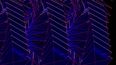 Abstract Rotating Forms Video stock 145747497