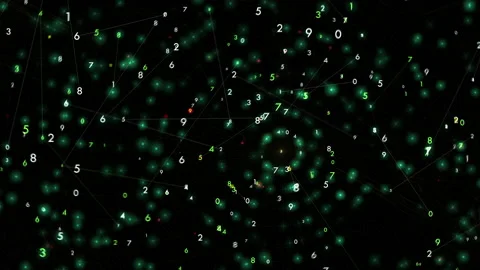 Abstract rotating futuristic technological globe made of numbers. Stock-Footage 237981061