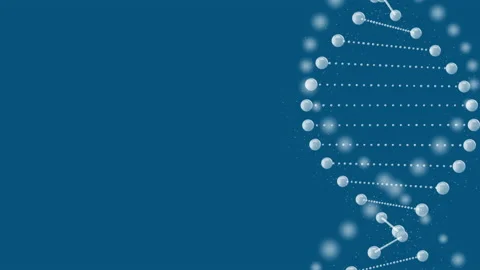 Abstract rotating glittering DNA animation Stock Footage 169724126