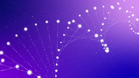 Abstract rotating glittering DNA animation Stock Footage 170102332
