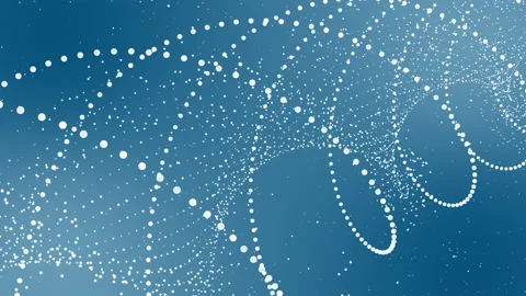 Abstract rotating glittering DNA animation Stock Footage 170102906
