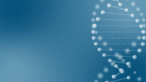 Abstract rotating glittering DNA animation Stock Footage 170200435