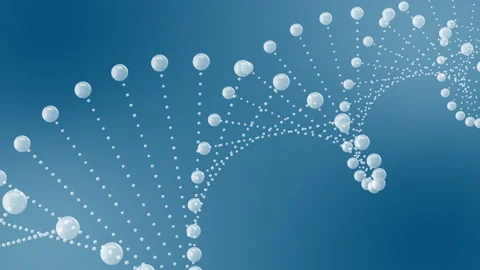 Abstract rotating glittering DNA animation Stock Footage 170213004