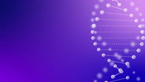 Abstract rotating glittering DNA animation Stock Footage 170818535