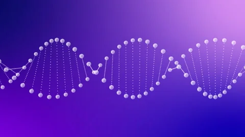 Abstract rotating glittering DNA animation Stock Footage 170818711