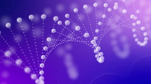 Abstract rotating glittering DNA animation Stock Footage 170819501