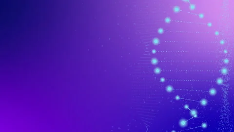 Abstract rotating glittering DNA animation Stock Footage 171007704