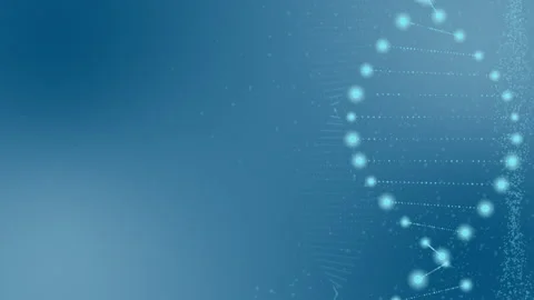 Abstract rotating glittering DNA animation Stock Footage 172133868