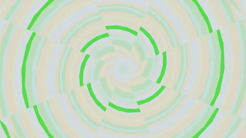 Abstract Rotating Green and Beige Spiral Geometric Pattern Background 스톡 동영상 332754650
