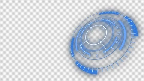 Abstract rotating  hemisphere with numbers on a blank background. Stock-Footage 150931068