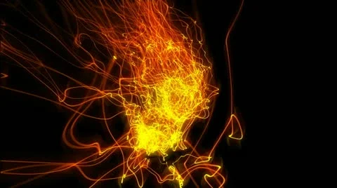 Abstract Rotating Jellyfish Nexus Loop with Matte Stock Footage 22415482