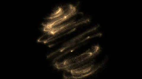 Abstract Rotating Light Particles - Loop Stock Footage 36512386